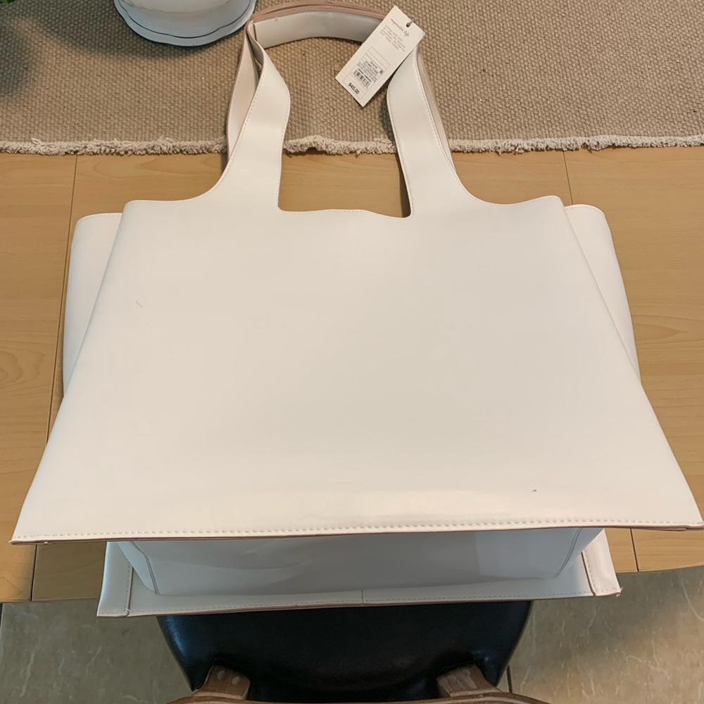 Elegant White Tote Bag